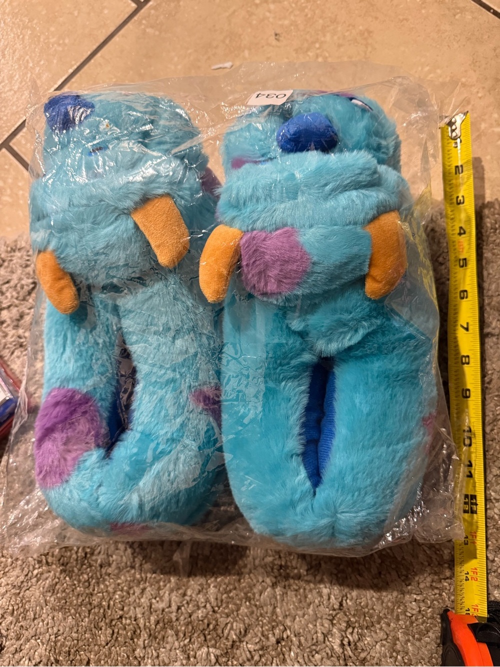 Monster inc  Outside Slides UNISEX House Slippers ONE SIZE FIt